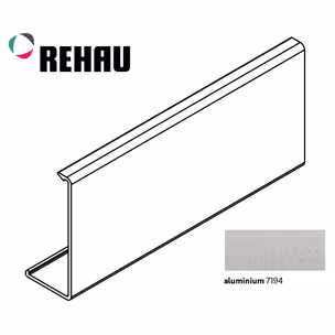 Pokrywa do prowadnicy FRAME - aluminium / dł. 250 cm 