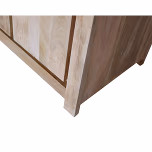 Drewniana komoda 4-drzwiowa z szufladami NARVIK NR-03-MN - naturalny
