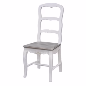 Krzesło rzeźbione RIMINI WHITE 028 - biały