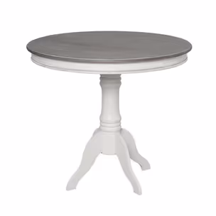 Stół okrągły RIMINI WHITE 116 90cm - biały