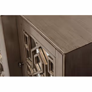 Komoda lustrzana AVOLA VINTAGE SILVER - srebrny