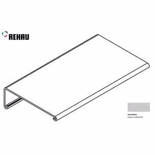 Listwa maskująca FRAME górna (pokrywa) - jasny szary / dł. 250 cm