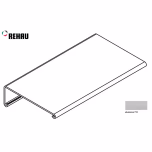 Listwa maskująca FRAME górna (pokrywa) - aluminium / dł. 250 cm