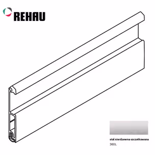 Listwa uchwytowa METALLIC-LINE KOMBI - stal nierdzewna / dł. 250 cm