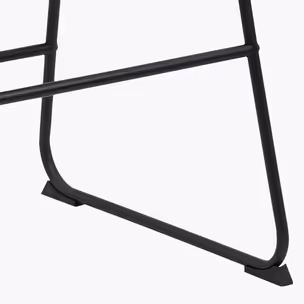 Lisa bar stool Seat dusty blue Town 89 Base metal matt black 2-Pack