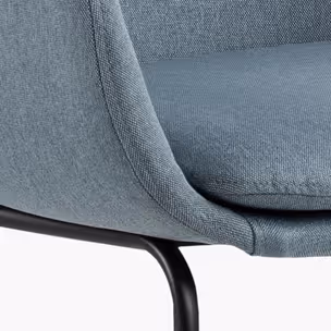 Lisa bar stool Seat dusty blue Town 89 Base metal matt black 2-Pack