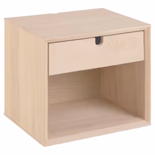 Szafka nocna ścienna CENTURY 33 cm - dąb bielony