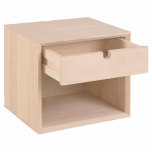 Szafka nocna ścienna CENTURY 33 cm - dąb bielony