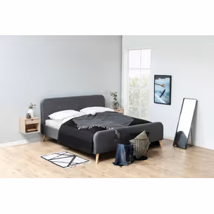 Szafka nocna ścienna CENTURY 33 cm - dąb bielony