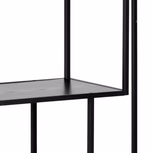 Regał SEAFORD 114 cm - czarny