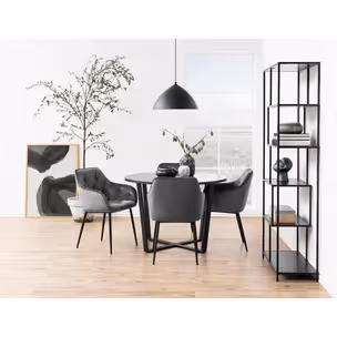 Stół okrągły AMBLE 110 - czarny
