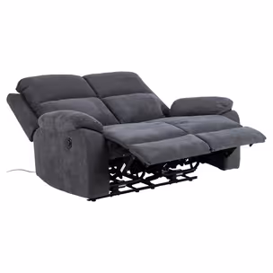 Sofa 2-osobowa z funkcją relaks MORA - ciemny szary