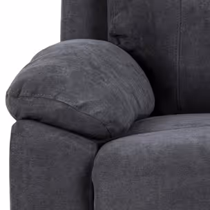 Sofa 2-osobowa z funkcją relaks MORA - ciemny szary