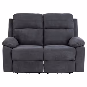 Sofa 2-osobowa z funkcją relaks MORA - ciemny szary