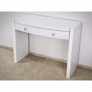 Toaletka z białego szkła LW3116