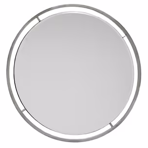 Lustro okrągłe LW6852 89 cm - srebrny