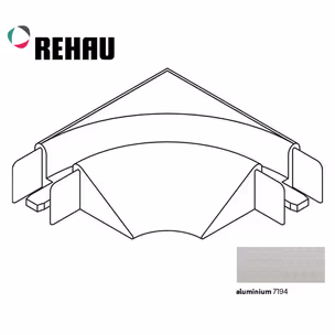 Narożnik 90° TOP BASIC - aluminium / wys. 13 mm