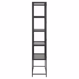 Witryna 2-drzwiowa SEAFORD 185 cm - transparentny/czarny