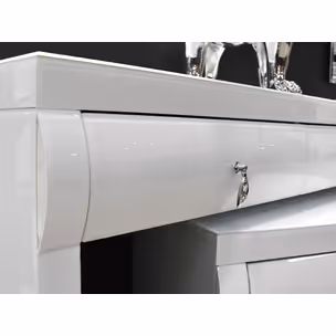 Toaletka 15JS0065-1 120 cm - białe szkło
