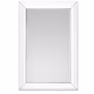 Lustro wiszące 15JZ191S 80x120 - białe szkło