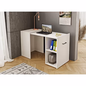Biurko wysuwane SMART - biały