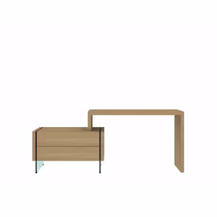 Biurko z 2 szufladami SOHO 15 - dąb