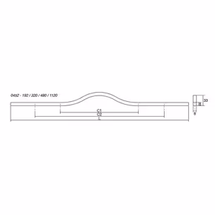 Uchwyt BRAVE 0452/320 biały mat Viefe