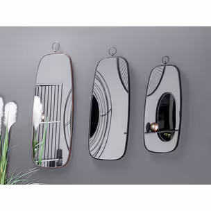 Lustro retro z zawieszką TOYJ19-091 41x99 cm - złoty