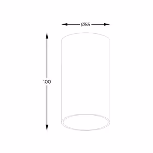 Lampa spot TUBA 92680-N - czarny