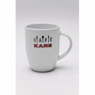Kubek ceramiczny CAFE KARE - biały