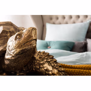 Dekoracja stojąca TURTLE BIG - złoty