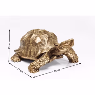 Dekoracja stojąca TURTLE BIG - złoty