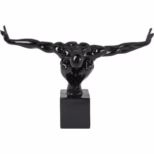 Figurka dekoracyjna ATHLET S 43 - czarny połysk