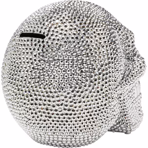 Skarbonka SKULL CRYSTAL - srebrny
