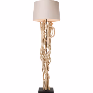 Lampa podłogowa SCULTRA - beżowy/naturalny