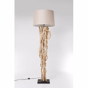 Lampa podłogowa SCULTRA - beżowy/naturalny