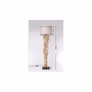Lampa podłogowa SCULTRA - beżowy/naturalny
