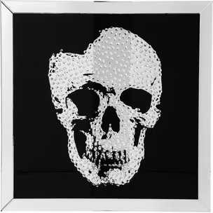 Obraz szklany MIRROR SKULL 100x100