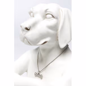 Figurka dekoracyjna GANGSTER DOG - kremowy