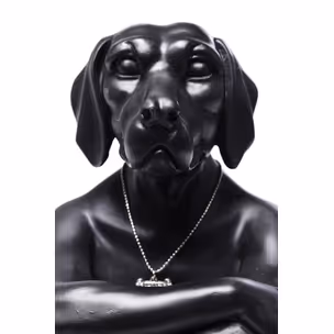 Figurka dekoracyjna GANGSTER DOG - czarny