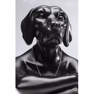 Figurka dekoracyjna GANGSTER DOG - czarny
