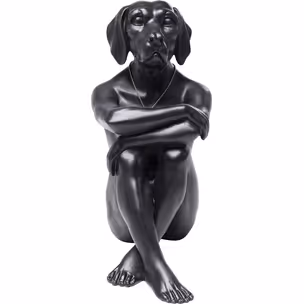 Figurka dekoracyjna GANGSTER DOG - czarny