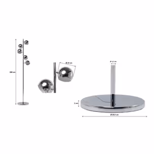 Lampa podłogowa CALOTTA 5 - chrom