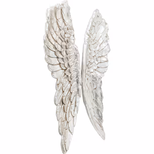Dekoracja ścienna ANGEL WINGS 61x106 - srebrny