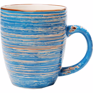 Kubek ceramiczny SWIRL - niebieski
