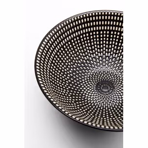 Miska porcelanowa TOKYO 18 - czarny/biały