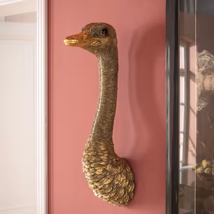 Dekoracja ścienna OSTRICH - złoty
