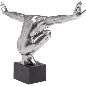 Figurka dekoracyjna ATHLET XL 100 - srebrny