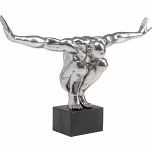 Figurka dekoracyjna ATHLET XL 100 - srebrny