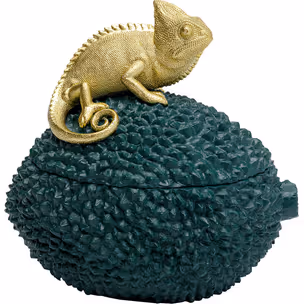 Pudełko na biżuterię CHAMELEON 20 - zielony/złoty